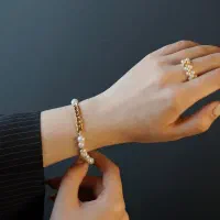 دستبند کارتیه مروارید ، طراحی مینیمال و ظریف