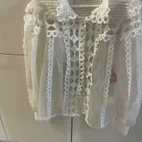 بلوز مجلسی سفید هلندی