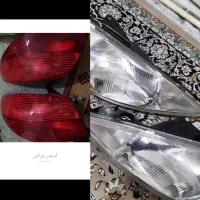 چراغ جلو206چراغ عقب206لنز کمک کیت چراغ رودری207 rc