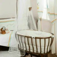 تخت گهواره ای چوبی نوزاد