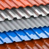 ورق ،سقف شیروانی کرکره ذوزنقه طرح سفال نما لمبه