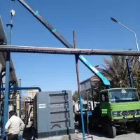 جرثقیل خاور دکل بلند کفدار 3 تن شبانه روزی