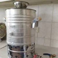 سماور ۲۰ لیتری گازی دست ساز تمام استیل
