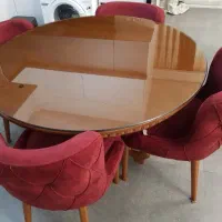 میزناهارخوری ۶ نفره با ۴ صندلی