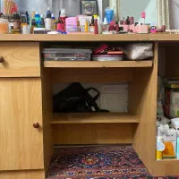 میز تحریر و کامپیوتر چوبی