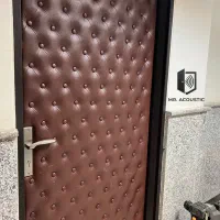لمسه اکوستیک عایق چرمی درب مدیریت ریموت برقی