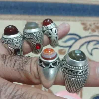 انگشتر نقر کلکسیونی  کار دست کاره استاد حکاک