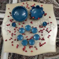 هفت سین سفالی پایه دار