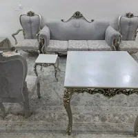 مبل خورشیدی به همراه ناهارخوری وعسلیهاشیک وتمیز