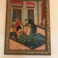 حراجی تابلوی نقاشی قدیمی ۳۰ ساله بهترین کیفیت