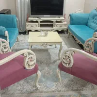 مبل ۷ نفره، میز ناهار خوری ۶ نفره، میز تلویزیون