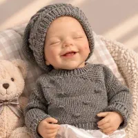 عروسک نوزاد سنسور دار/بدن سیلیکونی/هدیه خاص