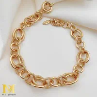 دستبند زنانه ژوپینگ با آبکاری طلا ۱۸ عیار