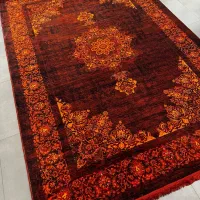 فرش۶متری ابریشم ۱۰۰۰شانه تراکم ۳۰۰۰ نو اکبند شرکتی