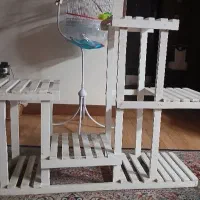 پایه گلدان چوبی