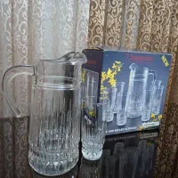 یک سرویس پارچ و لیوان لومینارک و سوپ خوری