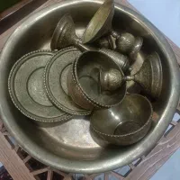 ظروف برنج    قدیمی قدح  شمعدان ،کاسه بشقاب