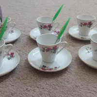 قهوه خوری چینی قدیمی گل سرخ