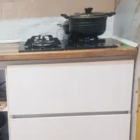 گاز رومیزی ۴ شعله با کابینت و کشو