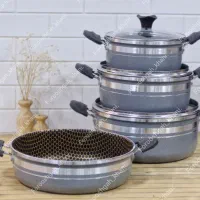 قابلمه تفلون 7پارچه طرح کف زنبوری