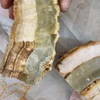 سنگ کلسیت سبز و سفید
