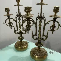 شمعدان انتیک برنز