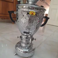 سماور نفتی کنده کاری شده آکبند بدون استفاده