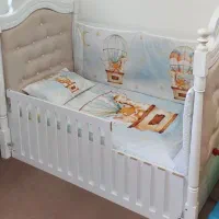 تخت کودک با تشک رویال و سرویس روتختی