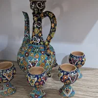 سرویس سنتی سفالی میناکاری شده