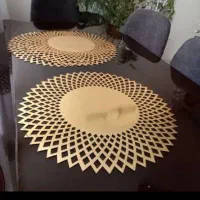 رومیزی چرم اکلیلی و مخمل شانل