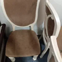 میز نهار خوری ۴نفره گرد...رنگ کرم روشن