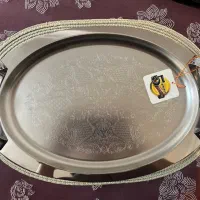 سینی استیل رنگ ثابت نو با جعبه