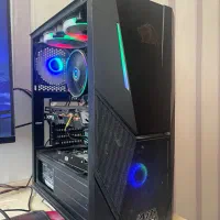 کیس کامپیوتر گیمینگ aria green با محتویات