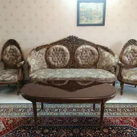 فروش مبل سلطنتی ۹ نفره چوب گردو