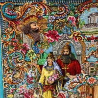 فرش دستبافت تبریز سلاطین ایران (دو زرع ابریشم)