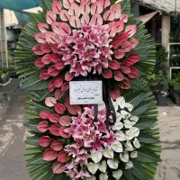 تاج گل تسلیت مدل مجلسی( ارسال رایگان+پرداخت درمحل