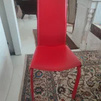صندلی فلز چرم ۸ عدد