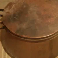 دیگ مسی قدیمی دست ساز