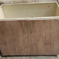 کابینت فلزی درب چوبی