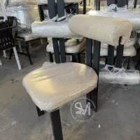 صندلی غذاخوری ناهارخوری اشپزخانه فلزی پارچه ای