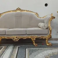 مبل سلطنتی ورق طلا 9 نفره نو مناسب جهزیه