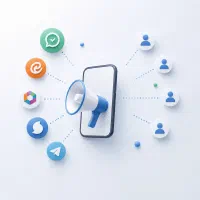 ارسال انبوه پیام در تلگرام، بله، ایتا، روبیکا