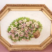 تابلو گل چینی برجسته