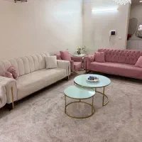 مبل ۹ نفره مدرن استیل و ناهار خوری ۱۰ نفره