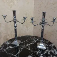 شمعدان برنجی استیل دو طرح متفاوت