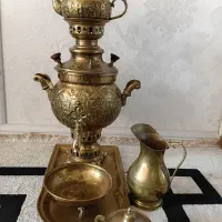 فروش سماور برنزی اصل همراه وسایل