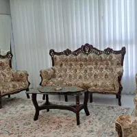 مبل استیل ۷نفره، چوب گردو