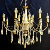 تولید انواع لوستر ترکیبی سنگی برنجی برنزی