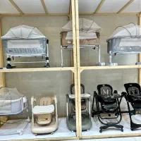 گهواره و تخت کنارمادر خارجی و ایرانی سیسمونی فسقلی