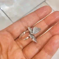 انگشتر نقره ایتالیایی نگین دار